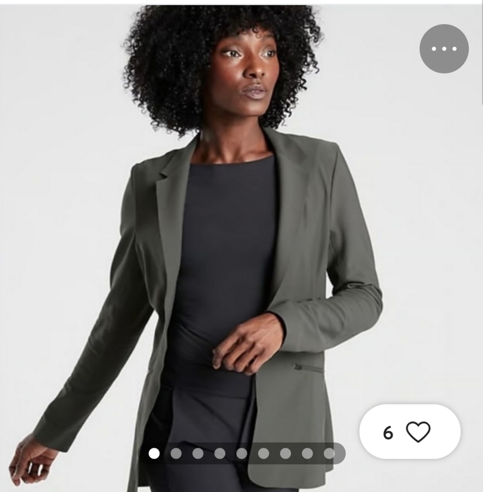 Athleta Cosmic Blazer Gray Size 0